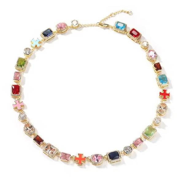 Colorful Gemstone Necklace - Picture 5 of 6